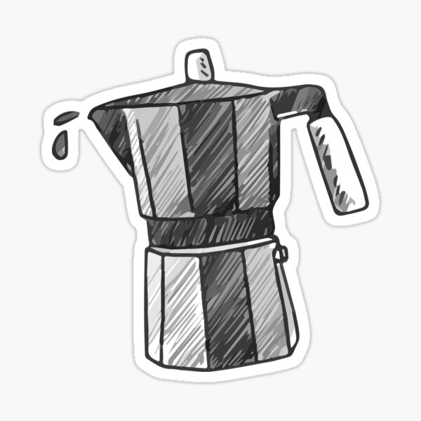 "Italian Coffee Maker" Sticker for Sale by brpt Redbubble