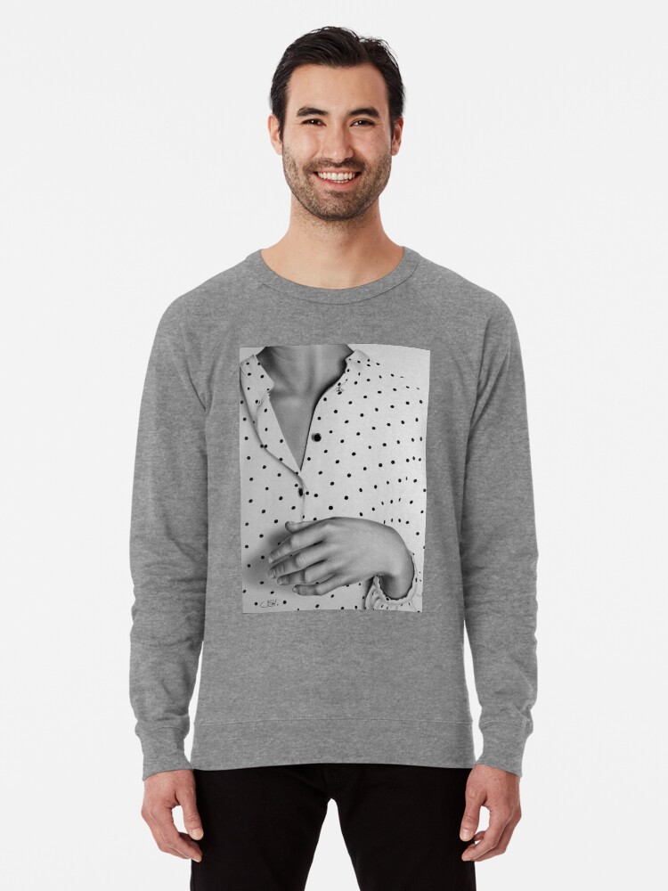 The Polka Dot Blouse Lightweight Sweatshirt By Ileanahunterart