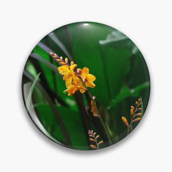 Item preview, Orange flowers at an autumn garden designed and sold by Amalus-files.