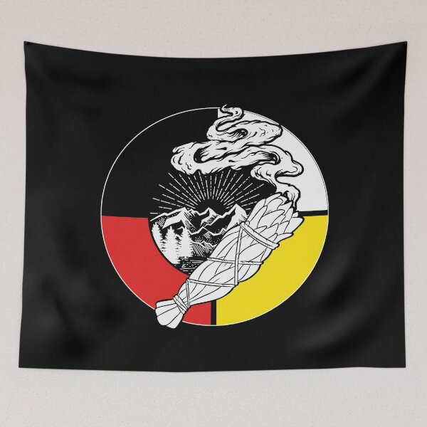 Item preview, Native American History - Indigenous Medicine Wheel Smudge designed and sold by nativeStor.