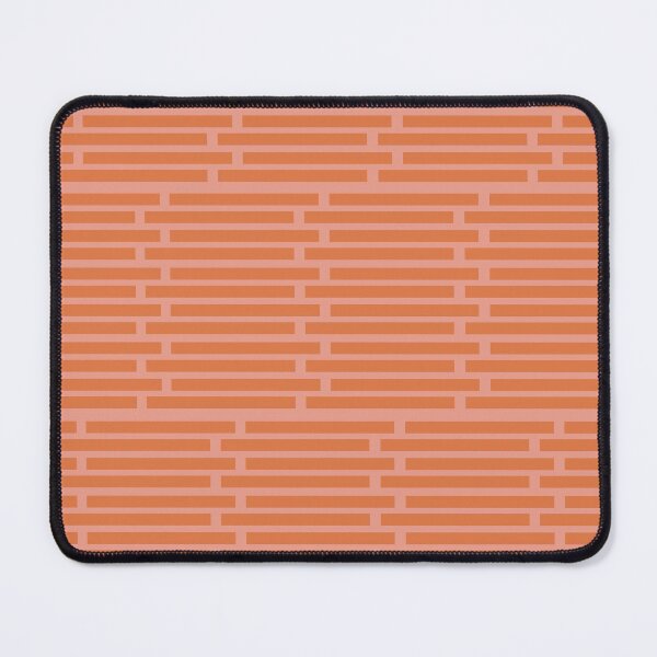 Item preview, Midcentury Modern Geometric Mid Mod Modernist Pattern Burnt Orange & Pink  designed and sold by ArtBIU.