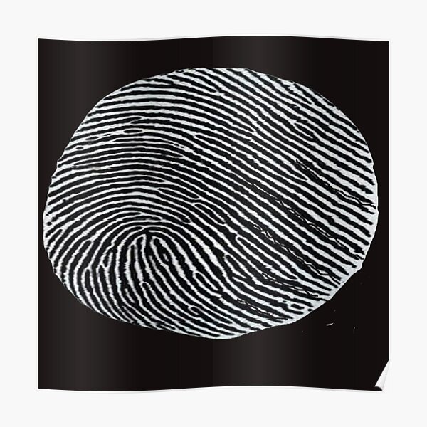 Finger Print , Thumb Print Identity Poster