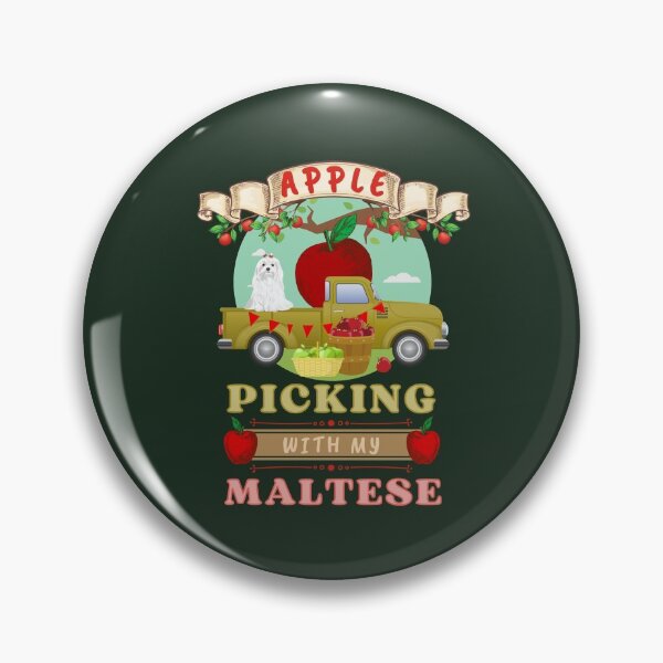 Item preview, Cute Apple Picking With My Maltese designed and sold by sableandshadow.
