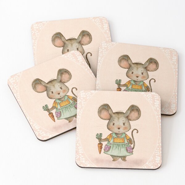 Item preview, Whimsical mouse illustration with gouache  designed and sold by JaniceLalonde.