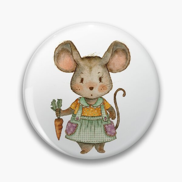 Item preview, Whimsical mouse illustration with gouache  designed and sold by JaniceLalonde.