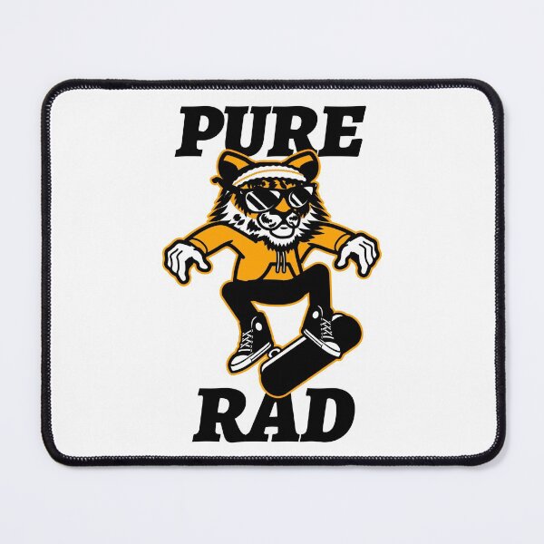 Item preview, Pure Rad tiger skateboarding skater designed and sold by MerchByCraig.