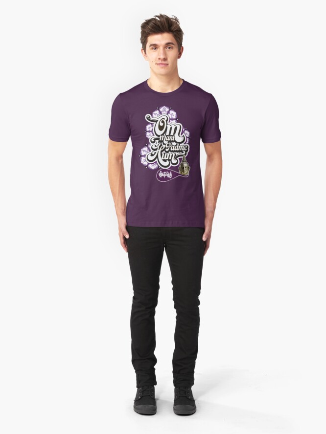 Alternate view of Om Mani Padme Hum Slim Fit T-Shirt