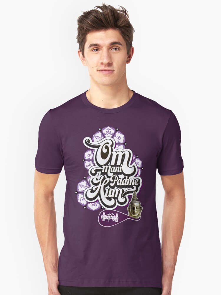 Alternate view of Om Mani Padme Hum Slim Fit T-Shirt