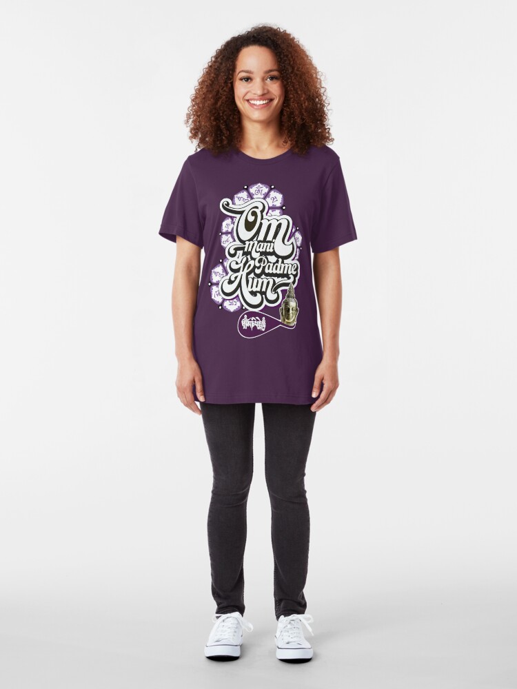 Alternate view of Om Mani Padme Hum Slim Fit T-Shirt