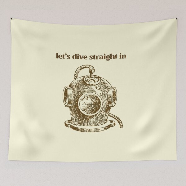 Item preview, Let´s Dive Straight In. Get Started Ancient Vintage Diving Helmet designed and sold by Rebel-Design.