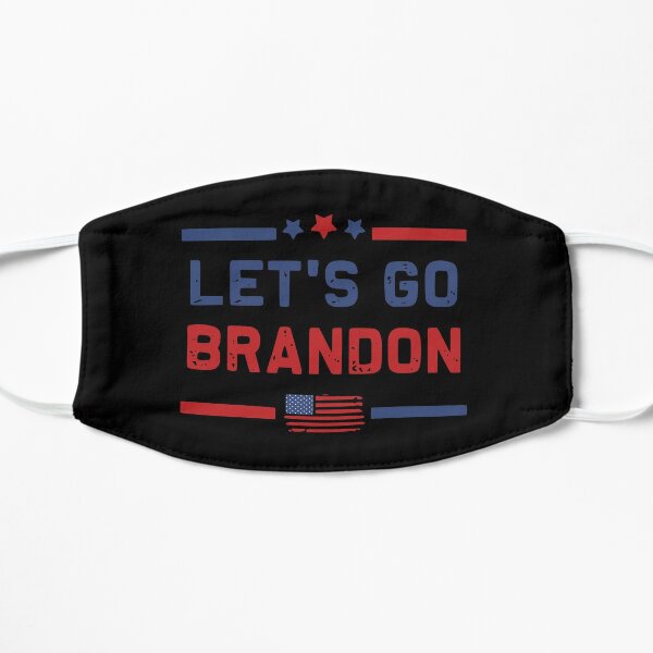 Let's Go Brandon Let's Go Brandon Funny Men Women Vintage & American Flag Flat Mask