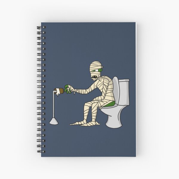 Item preview, Mummy on a Toilet designed and sold by TurpleDinosaur.