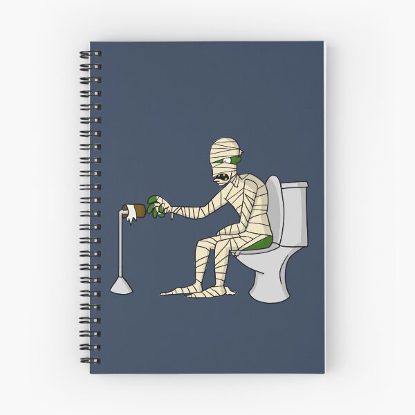 Item preview, Mummy on a Toilet designed and sold by TurpleDinosaur.