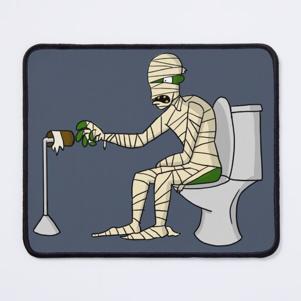 Item preview, Mummy on a Toilet designed and sold by TurpleDinosaur.