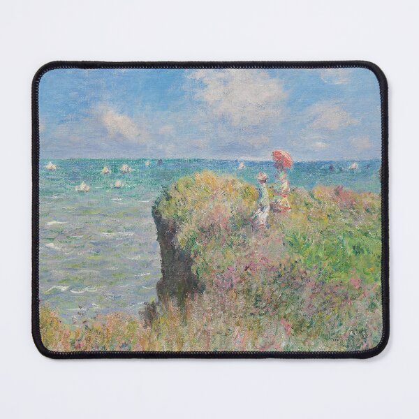 Item preview, Claude Monet Cliff Walk at Pourville Art Landascape Painting designed and sold by Depic Spirit.