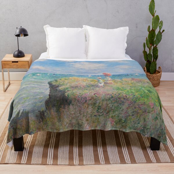 Item preview, Claude Monet Cliff Walk at Pourville Art Landascape Painting designed and sold by Depic Spirit.