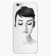 Audrey Hepburn Minimal Portrait iPhone Case