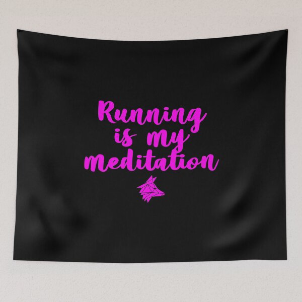 Item preview, Running is my Meditation designed and sold by the Zarock Shop.