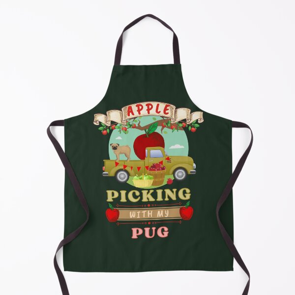 Item preview, Cute Apple Picking With My Pug designed and sold by sableandshadow.