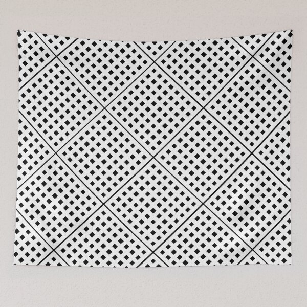 Item preview, Criss Cross Angled Line Pattern in White on Black designed and sold by Neil Feigeles.