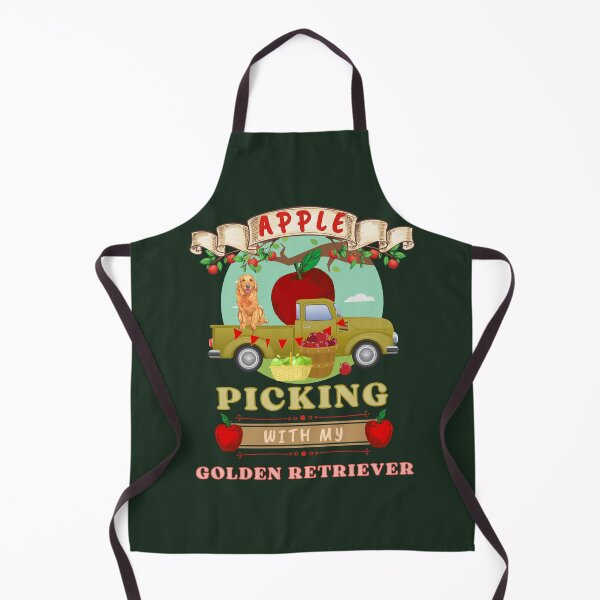 Item preview, Cute Apple Picking With My Golden Retriever designed and sold by sableandshadow.