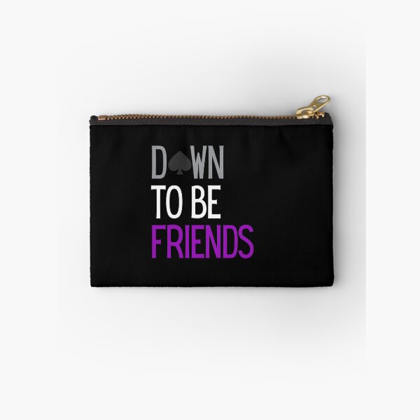 Item preview, Down To Be Friends. Asexual Pride designed and sold by Subtle Pride Shop.