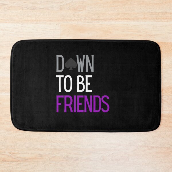 Item preview, Down To Be Friends. Asexual Pride designed and sold by Subtle Pride Shop.