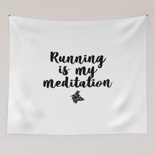 Item preview, Running is my Meditation designed and sold by the Zarock Shop.
