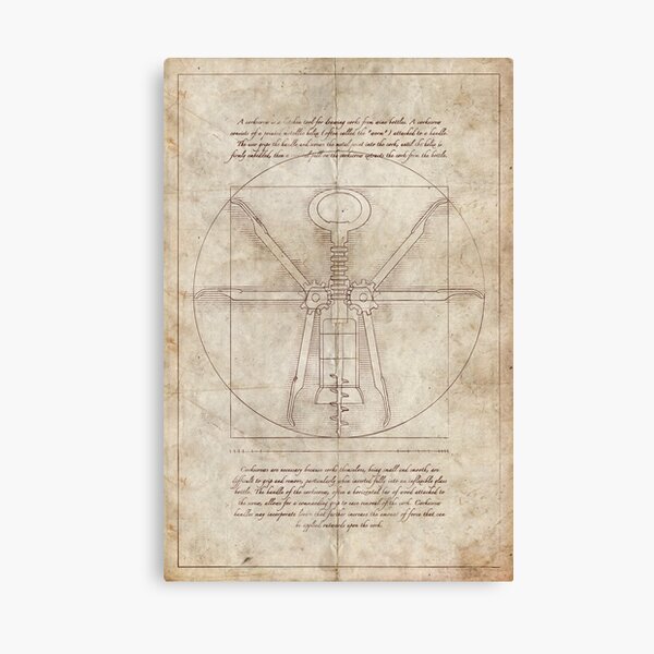 Da Vinci's Real Screw Invention Canvas Print