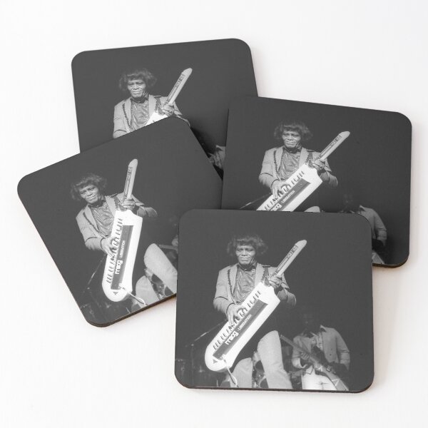 Item preview, James Brown BW Photograph designed and sold by ConcertImages.