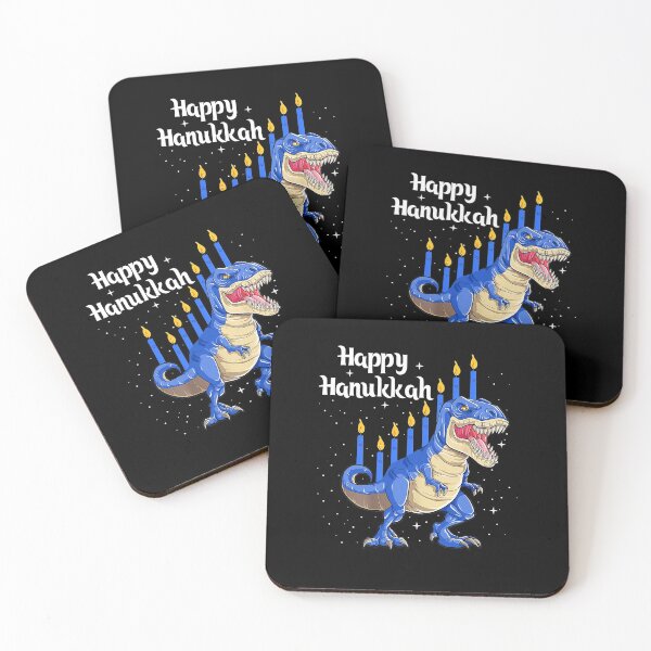 Item preview, Menorasaurus Rex Dinosaur Chanukkah Happy Hanukkah  designed and sold by jessaminegr.