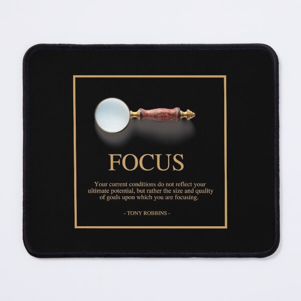 Item preview, FOCUS - Tony Robbins quote - Your current conditions do not reflect your ultimate potential designed and sold by Art4Motivation.