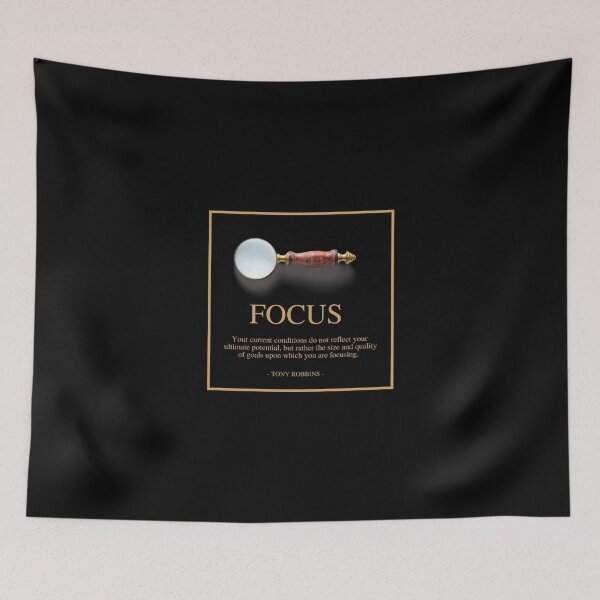 Item preview, FOCUS - Tony Robbins quote - Your current conditions do not reflect your ultimate potential designed and sold by Art4Motivation.