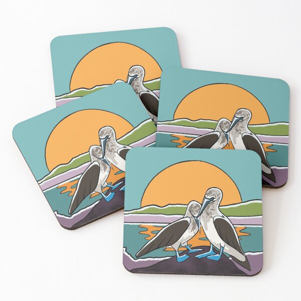 Item preview, Blue Footed Booby Bird - Pair designed and sold by Lythop-art.