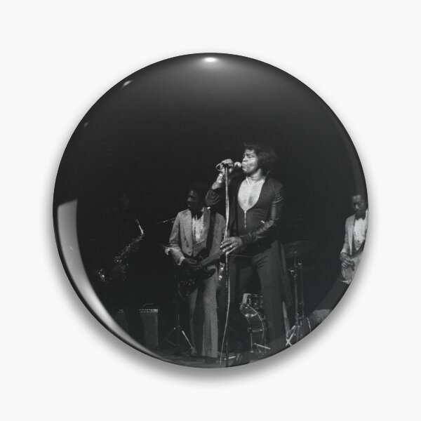 Item preview, James Brown BW Photograph designed and sold by ConcertImages.