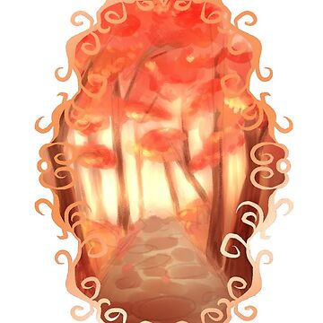 Artwork thumbnail, autumn path by Mimzy Whimzy