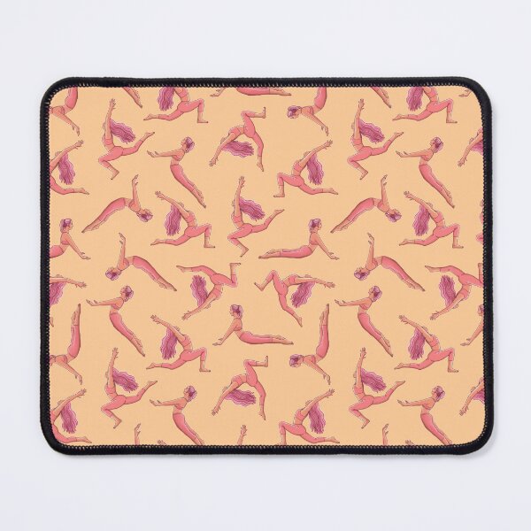 Item preview, Yoga Asanas Coral Pink designed and sold by sierratruong.