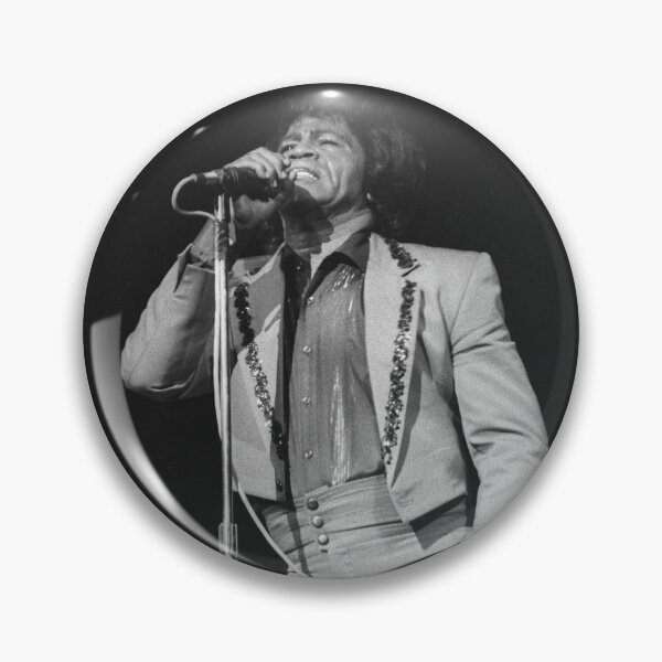 Item preview, James Brown BW Photograph designed and sold by ConcertImages.