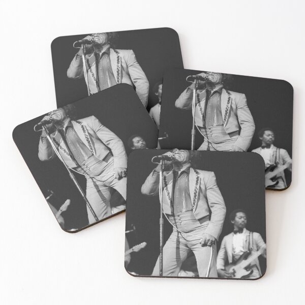 Item preview, James Brown BW Photograph designed and sold by ConcertImages.