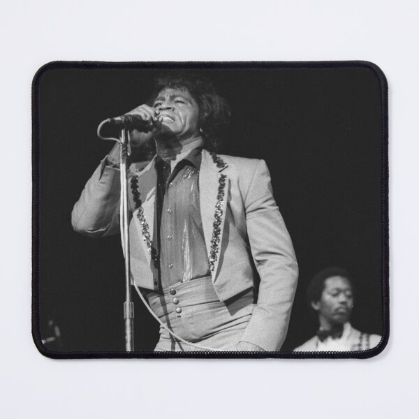 Item preview, James Brown BW Photograph designed and sold by ConcertImages.