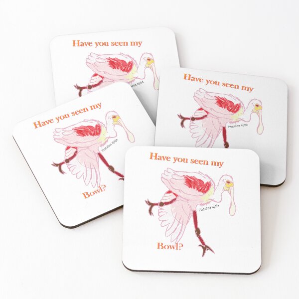 Item preview, Have you seen my bowl?  Roseate spoonbill designed and sold by NatureDesigned.