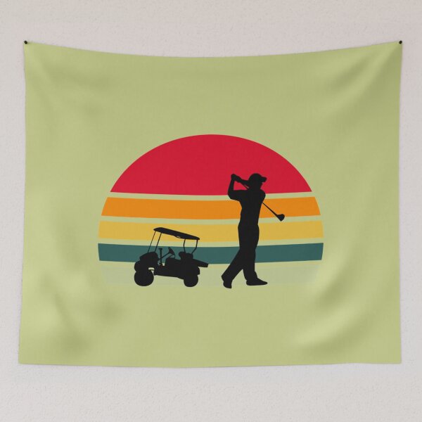 Item preview, golf lovers sunset vintage design Baseball ¾ Sleeve  designed and sold by CirclesGolf.