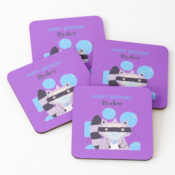 Item preview, Happy birthday Ryder raccoon   designed and sold by CirclesGolf.
