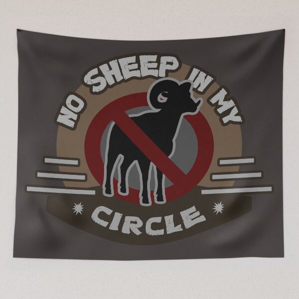 Item preview, No Sheep in My Circle - Avoid Negativity designed and sold by Tatzki-Design.