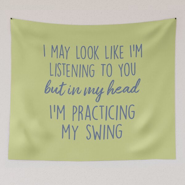 Item preview, I am practicing my swing   designed and sold by CirclesGolf.
