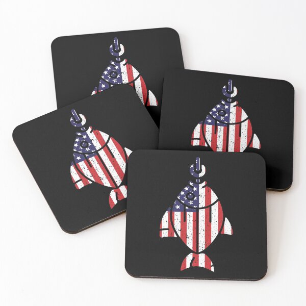Item preview, Lucky American Fisherman Patriot Flag designed and sold by GravitiTees.