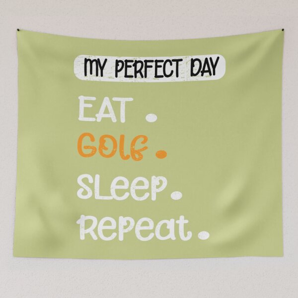 Item preview, My Perfect Day Eat Golf Sleep  Repeat   designed and sold by CirclesGolf.