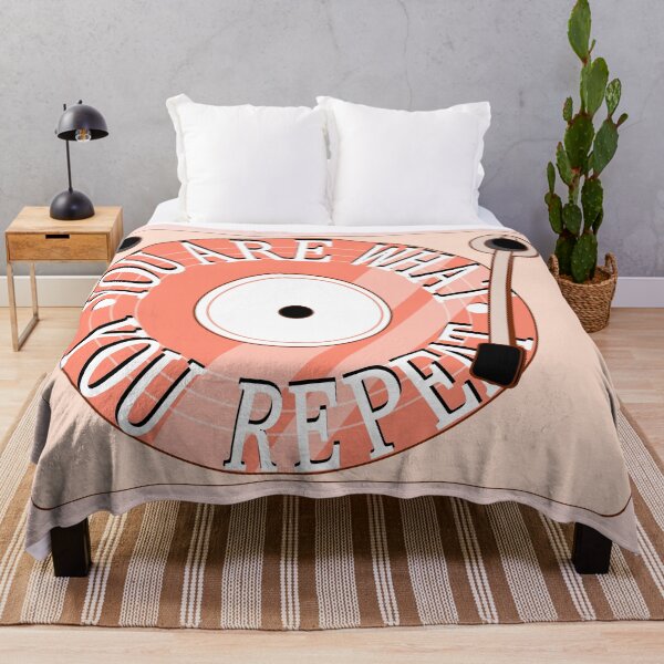 Item preview, You Are What You Repeat (record player- Coral Pink) designed and sold by citrusapple.
