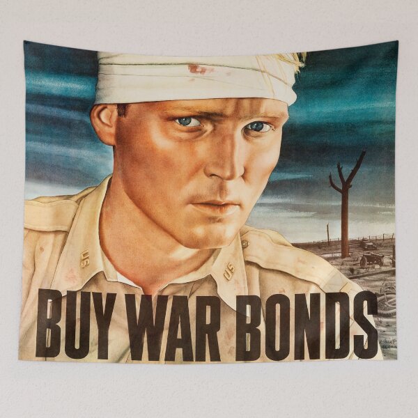Item preview, Buy War Bonds Poster "Doing All You Can, Brother?" World War II Propaganda c.1943 designed and sold by PAPERS plz.