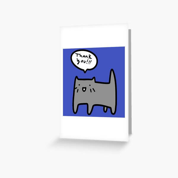Item preview, Thank You Blue Cat designed and sold by SaradaBoru.